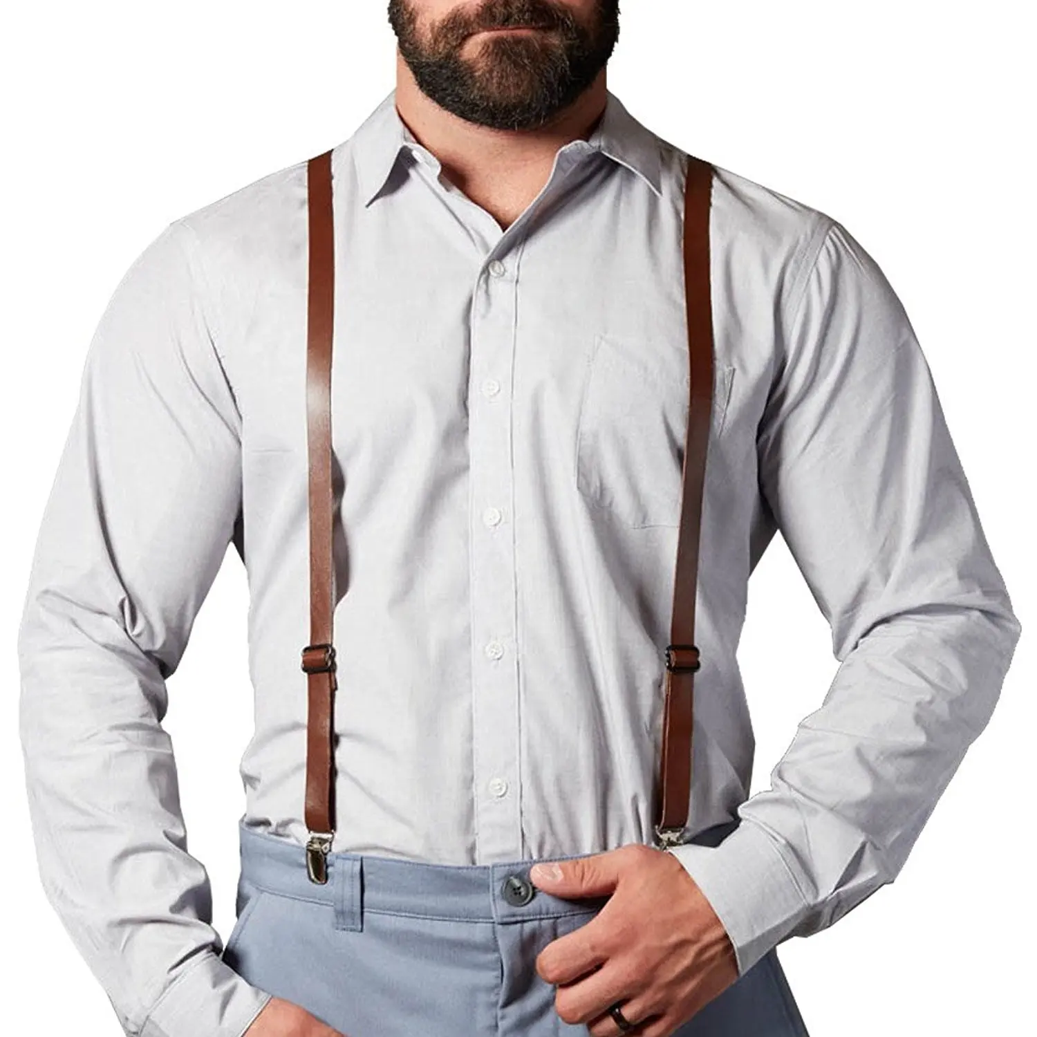 Cheap Leather Suspenders Men, find Leather Suspenders Men deals on line ...