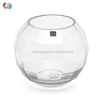 Wholesale Round Vase Cheap Crystal Vase Round Fish Bowl Glass