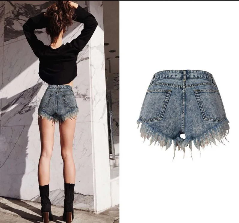 W0850 Womens Jeans Denim Shorts Pants 2016 Summer Fashion Pure Cotton ...