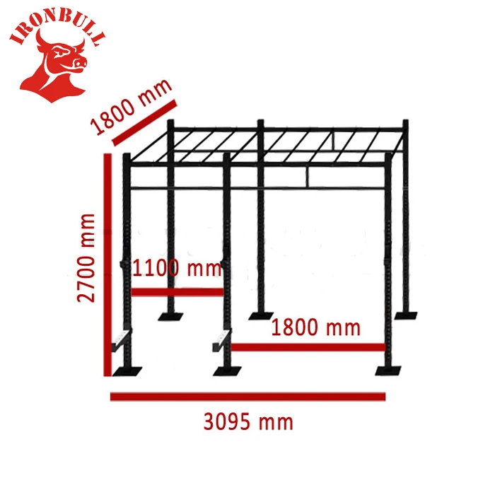 Durable equipment fitness training squat rack