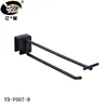 Supermarket usage selectable color metal tube bar hooks with price tag