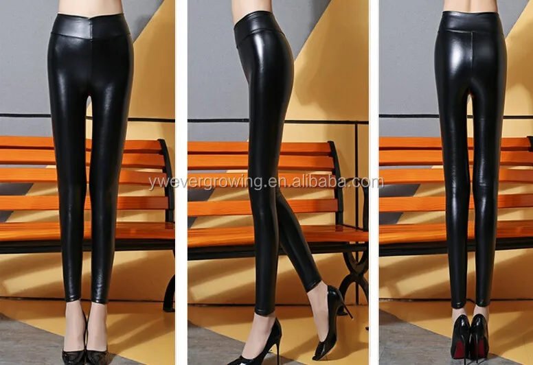 Xxx Usa Sexy Ladies Faux Leather Leggings Women Good Stretch Custom