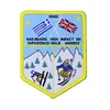 cheap merrow border printing woven patch