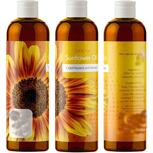 100 Pure Sunflower Seed Oil Antiaging Natural Skin Care And Hair Conditioner Health Beauty