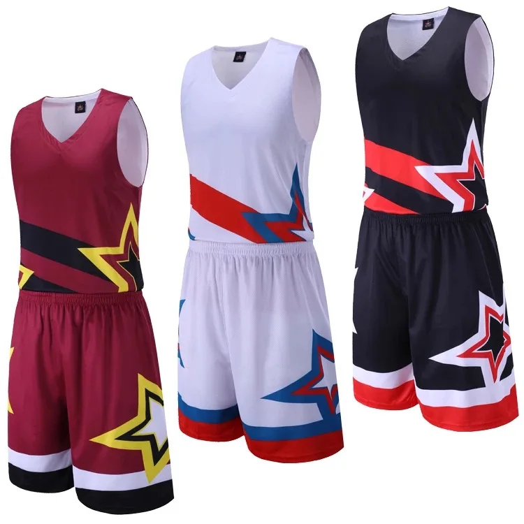 Oem Reversable Basketball Team Wear Sublimated Uniform Top Custom