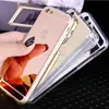 Luxury Plating Bling Luxury Mirror Case For iPhone 8 X Plus Soft Clear TPU Cover For iPhone X 8 7 6 plus
