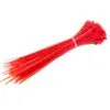 11 inch self -locking nylon cable zip ties 5x300 red with high breaking force , CE certificated