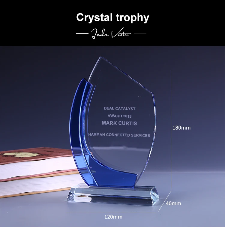 Crystal Stick Small Trophies Custom Trophy Cheap Crystal Award Shield