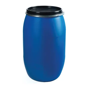 Wholesale Open-top Plastic Drum,200 Litre Blue Plastic Drum With Iron