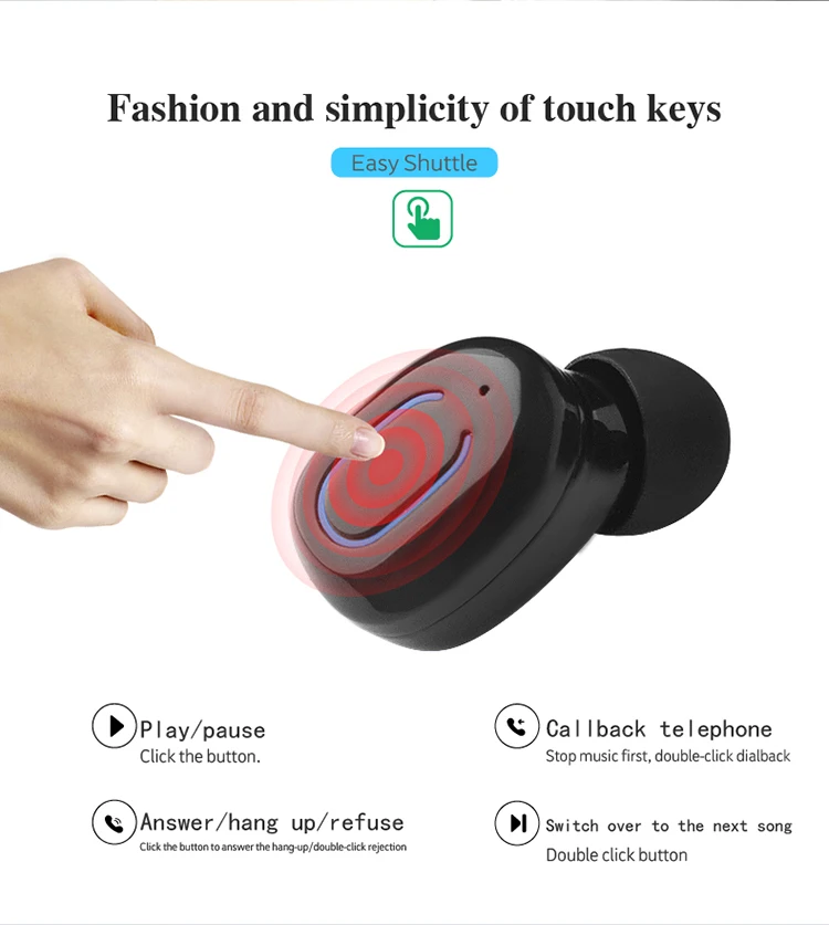 Classical business bluetooth Double Single ear wireless headset for android phone - ANKUX.COM