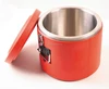 Plastic stroage container with taps