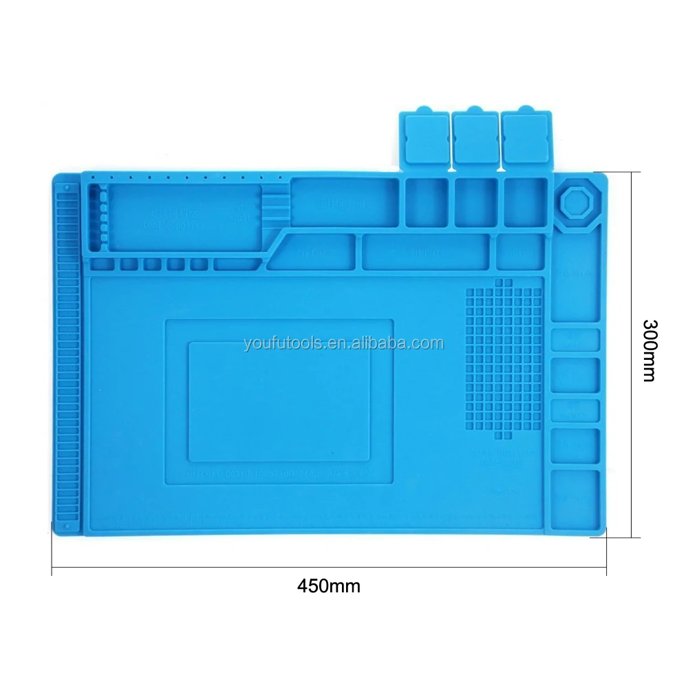 Bgaはんだ付け修理ステーション用の磁気断熱シリコンワーキングマット - Buy 断熱作業マット、はんだ付け修理ステーション、磁気ネジ収納  Product on Alibaba.com
