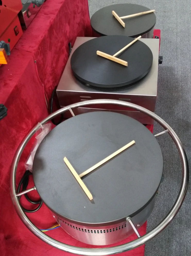 Commercial Rotating Crepe Maker Pancake Maker Machine Electric Rotary