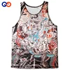 Wholesale custom sublimation Kids funny singlets