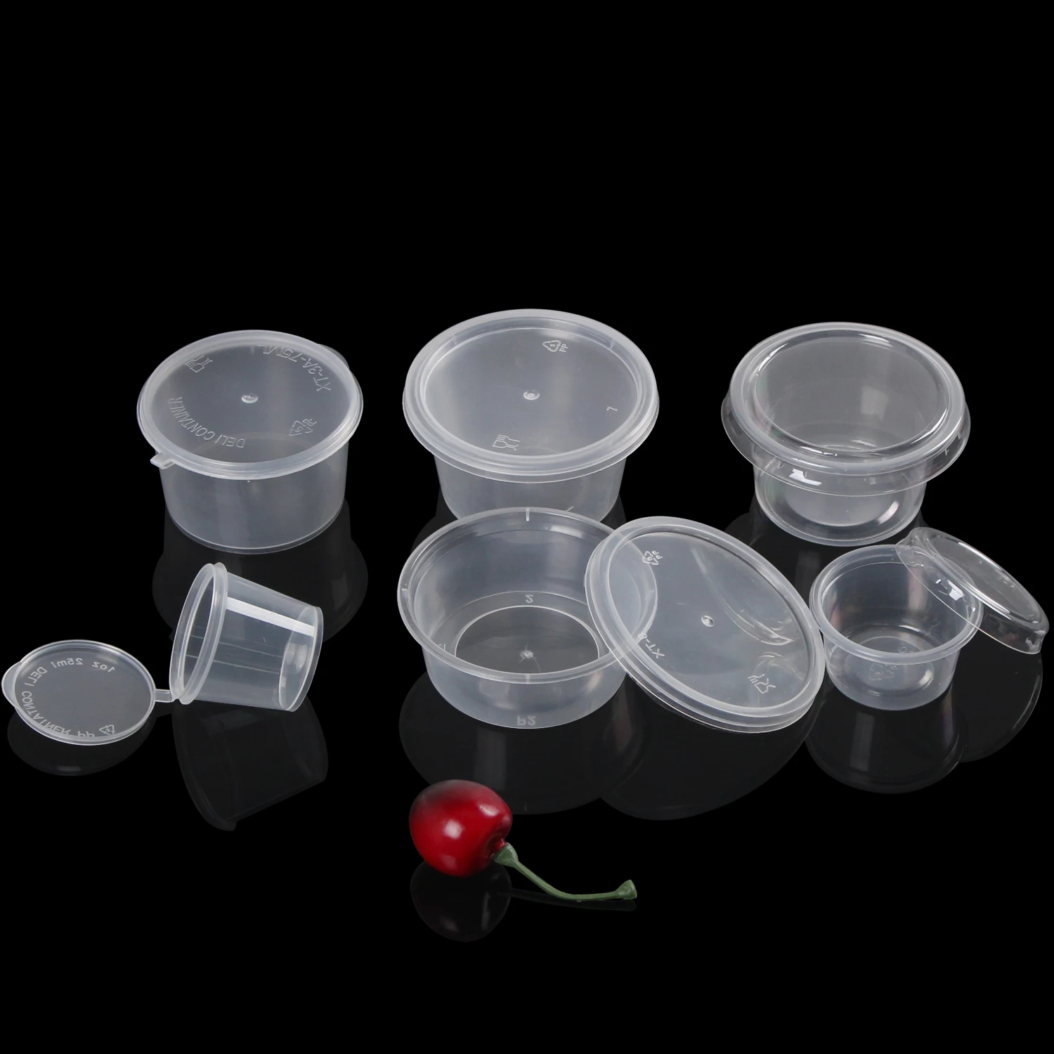 3oz Connected Lid Plastic Sauce Container Buy Plastic Sauce Container