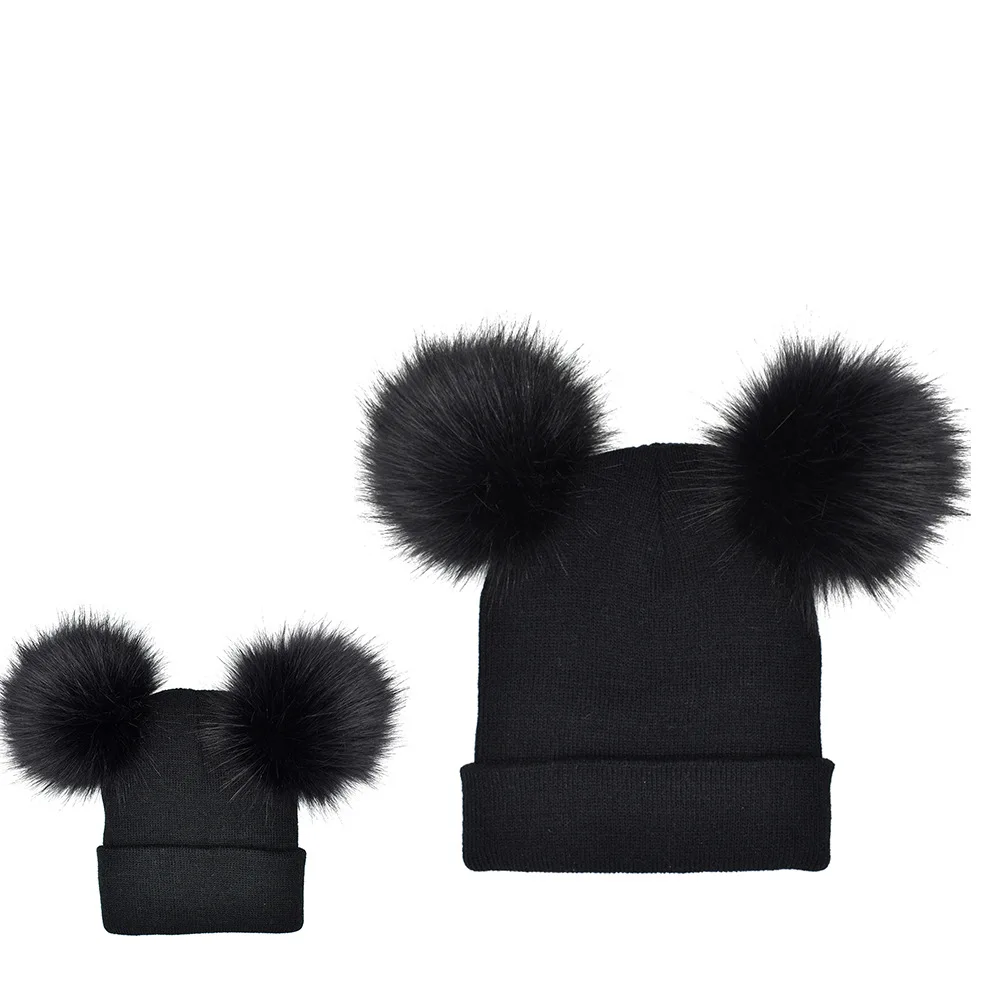 boys fur bobble hat