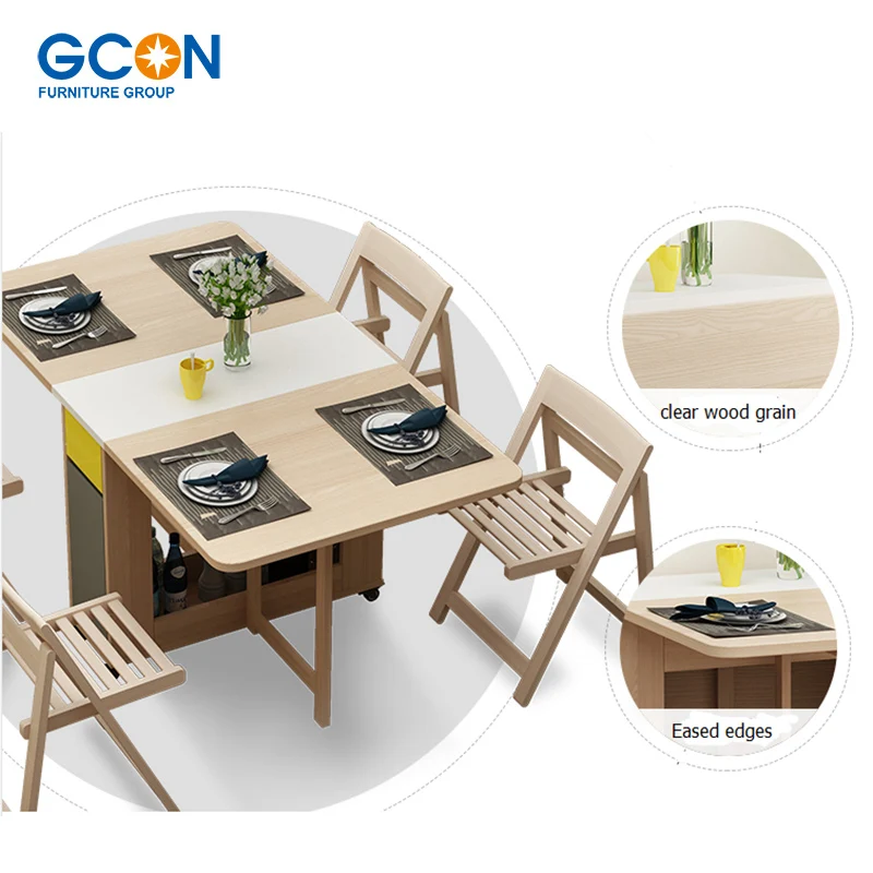 nathadia design foldable dining table set