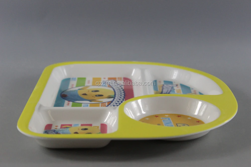 Japan Melamine 4 Section Plate For Kids