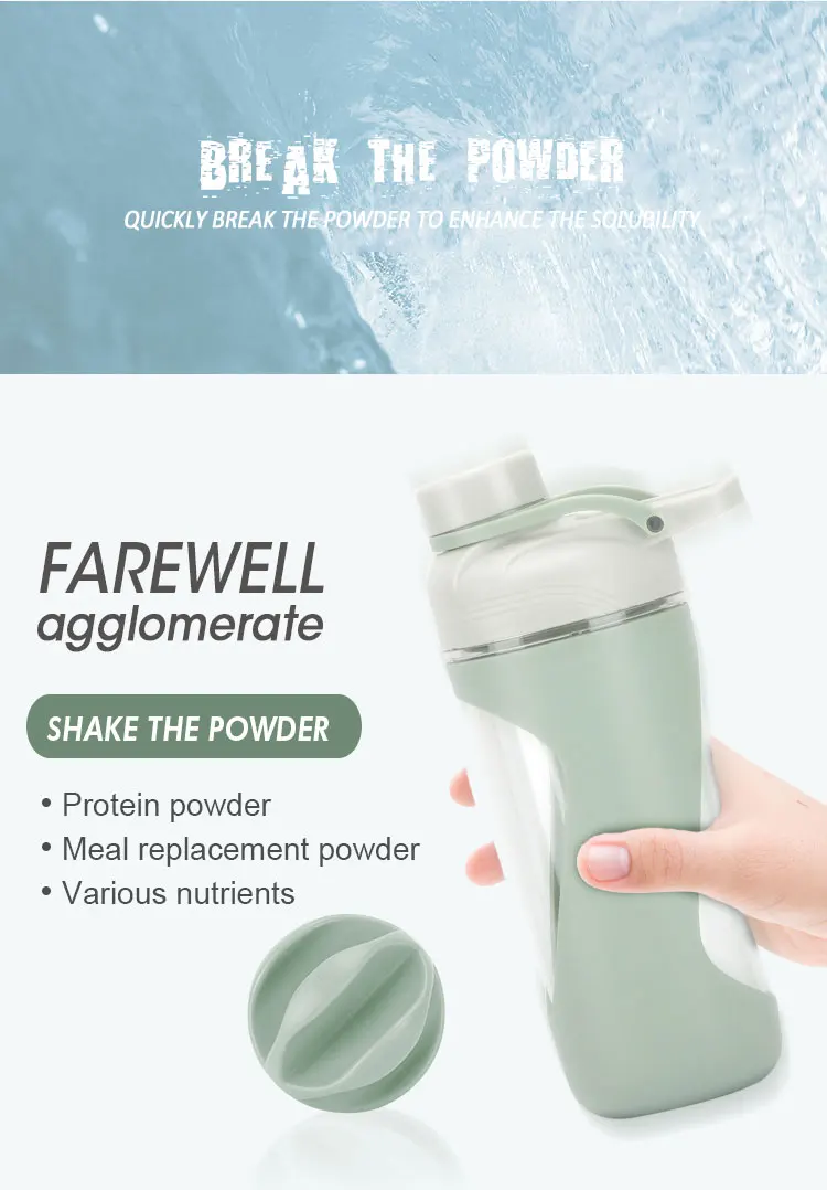 New Arrival Bpa Free Custom Logo Plastic Protein Shaker gym bottle