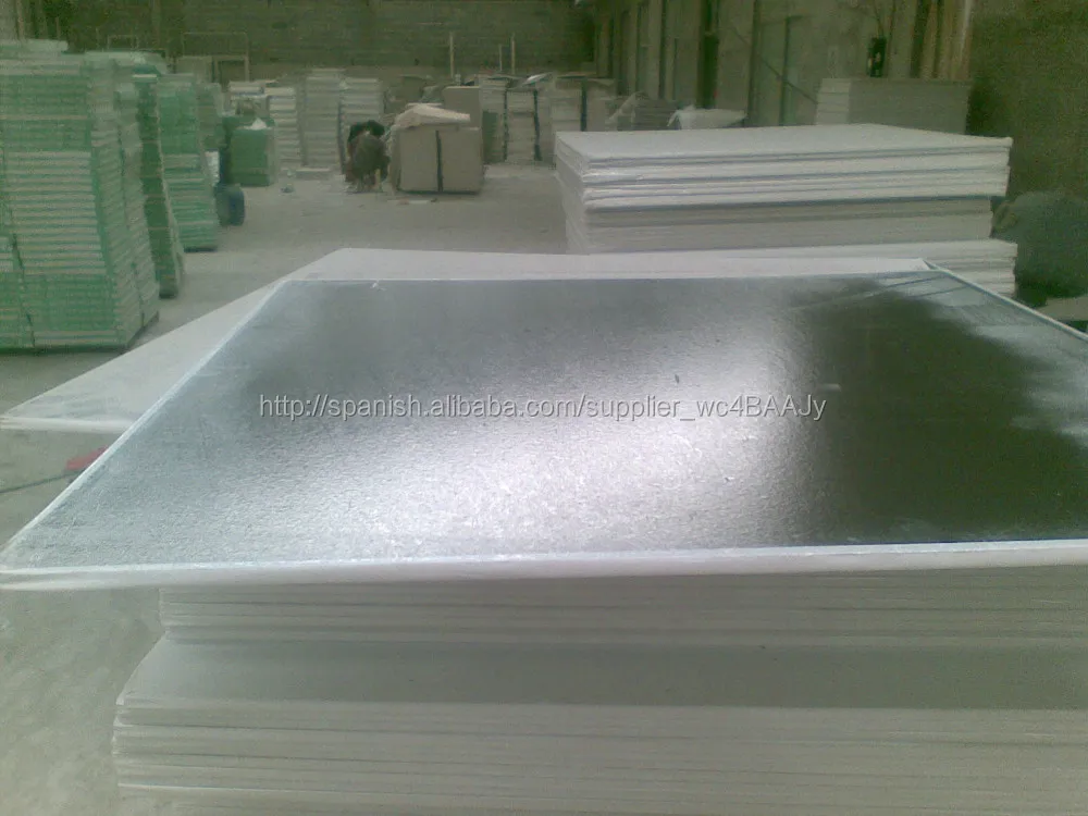 pvc 600x600mm azulejos del techo de yeso blanco y del color-Azulejos de