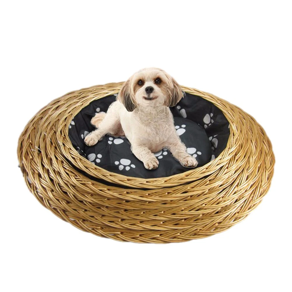 Handmade High Quality Multifunction Wholesale Wicker Pet House Rattan