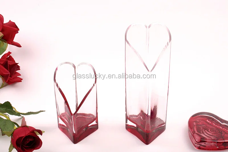 Cheap Wholesale Glass Heart Shaped Vase For Centerpiece Buy Heart Shaped Vase,Glass Vase For