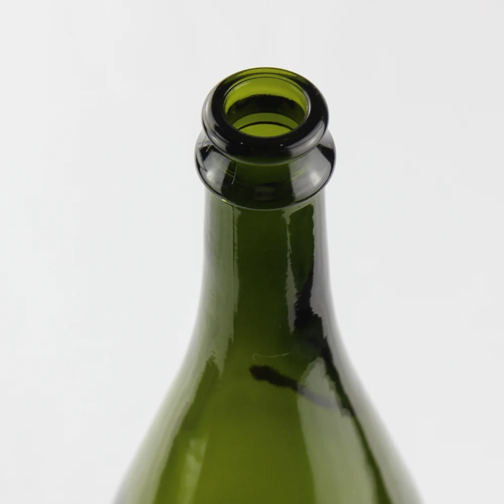 premium 750ml green champagne bottle