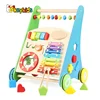 2019 Top sale educational wooden baby activity walker for wholesale W08J001