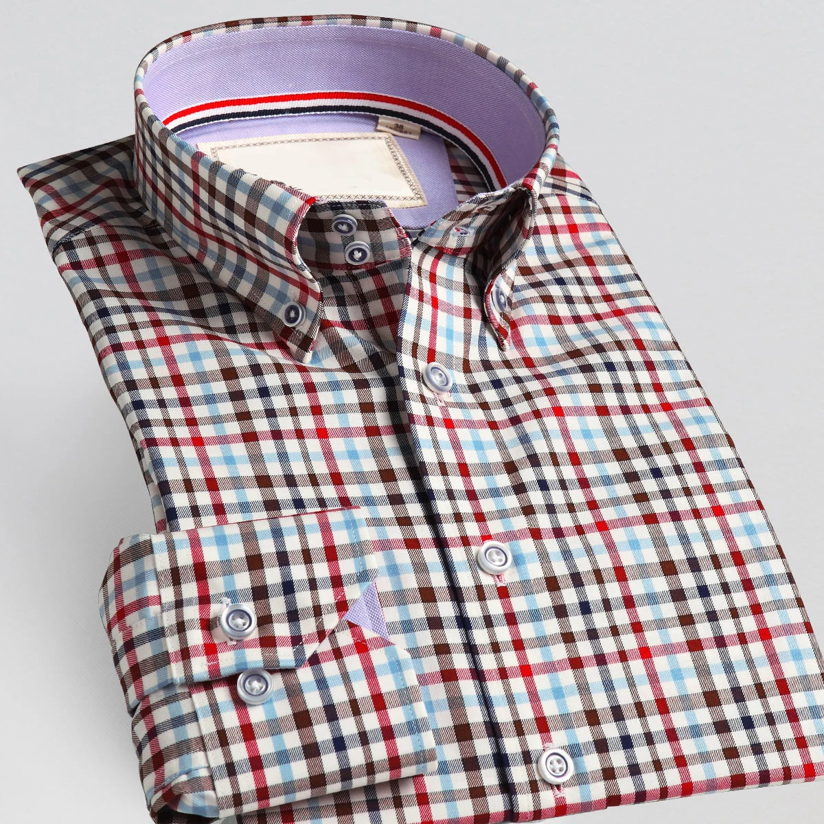 Custom Plain Woven Embroidered Men Cotton Dress Shirt - Buy Dress Shirt ...