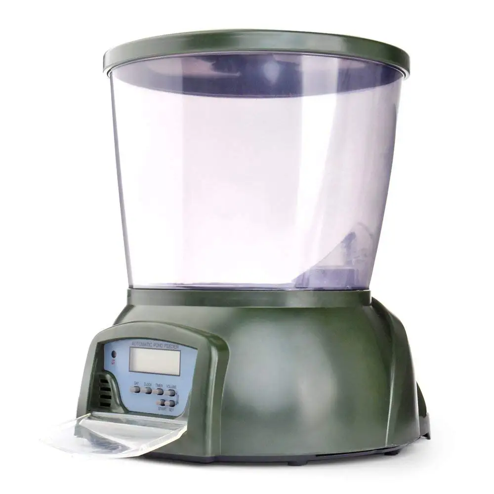 4 25 L Automatic Food Feeding Pets Fish Feeder Lcd Display Daily