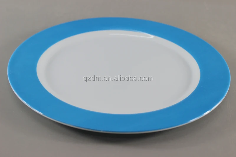 25cm Simple Plastic Round Plate Melamine flat plate 10inch