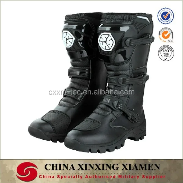 New Arrivals High Quality In Stock Tanked Off-road Vehicle Boots Black Men Cool Shoes For Motorcycle Racing