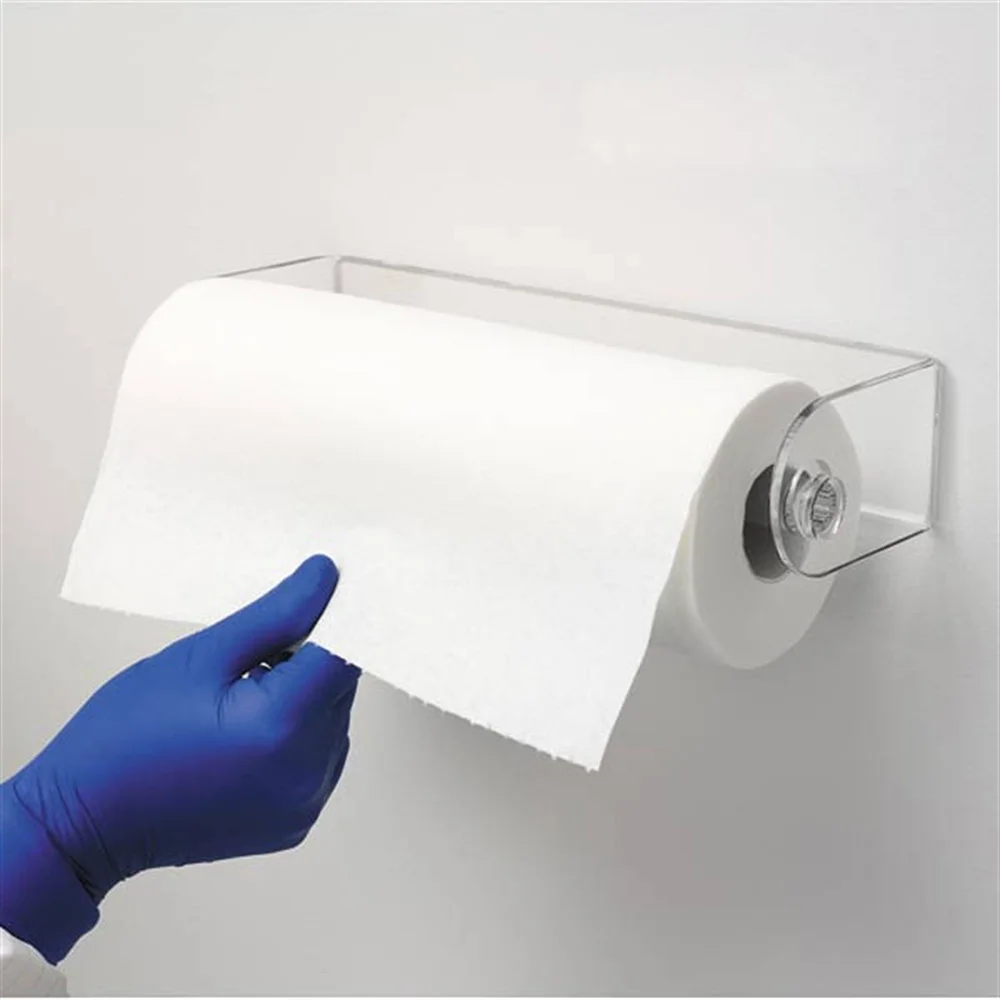 wall mount acrylic paper towel holder