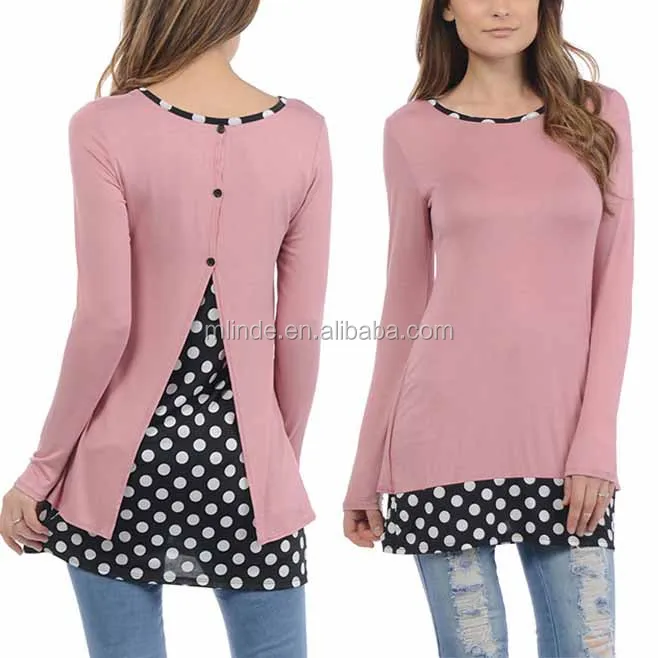 blusas rosadas para mujer