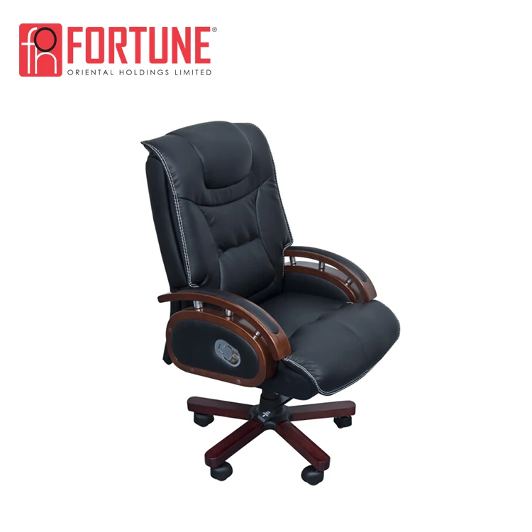 Black Leather Captains Desk Chair Foh 6910 Buy Captains Desk