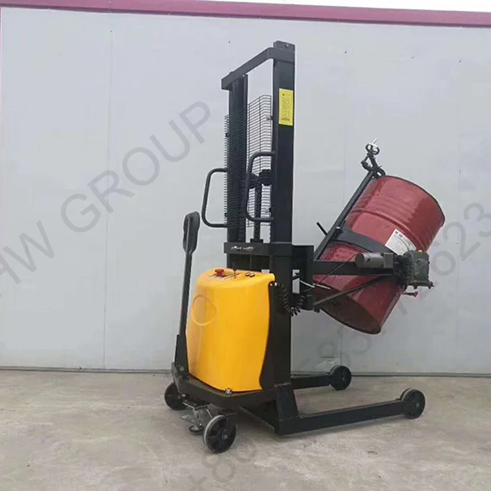 Semi Automatic Electric Drum Lifter Hydraulic Manual Oil Drum Forklift