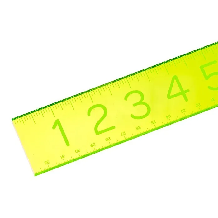 Drawing Ruler Custom Made Long Neon Green Acrylic Ruler Buy Neon