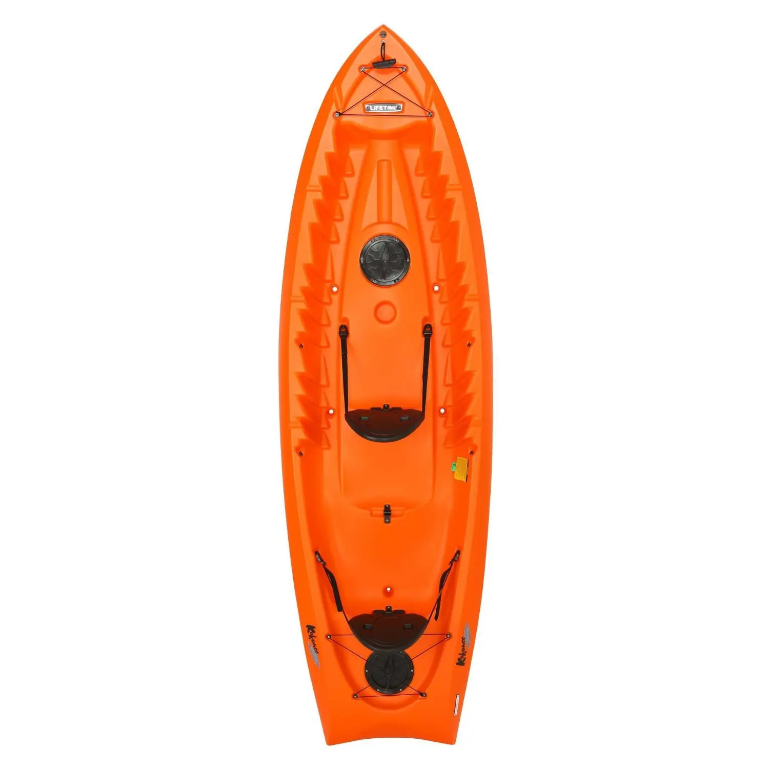 lifetime 8 daylite kayak orange with bonus paddle