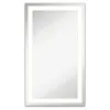 Hot Sale Frameless Backlit Silver Frosted Rectangle LED Bathroom Mirror For Dressing