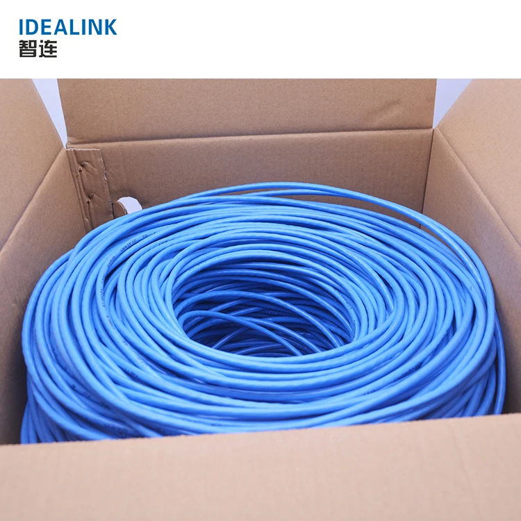 New Style Blue High Speed 305m 4pr Utp Cat6 Cable Ethernet Cat 6 Copper 