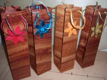 handmade wine bottle bags