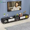 Modern Fashion New Coffee Table Sofa Black Wooden TV Cabinet Stand