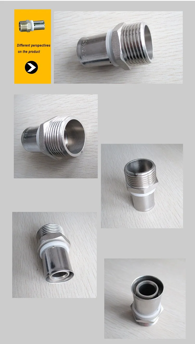 L 17 4 13 Wholesale Pex Pipe Fittings Brass Press Fitting For Pexal