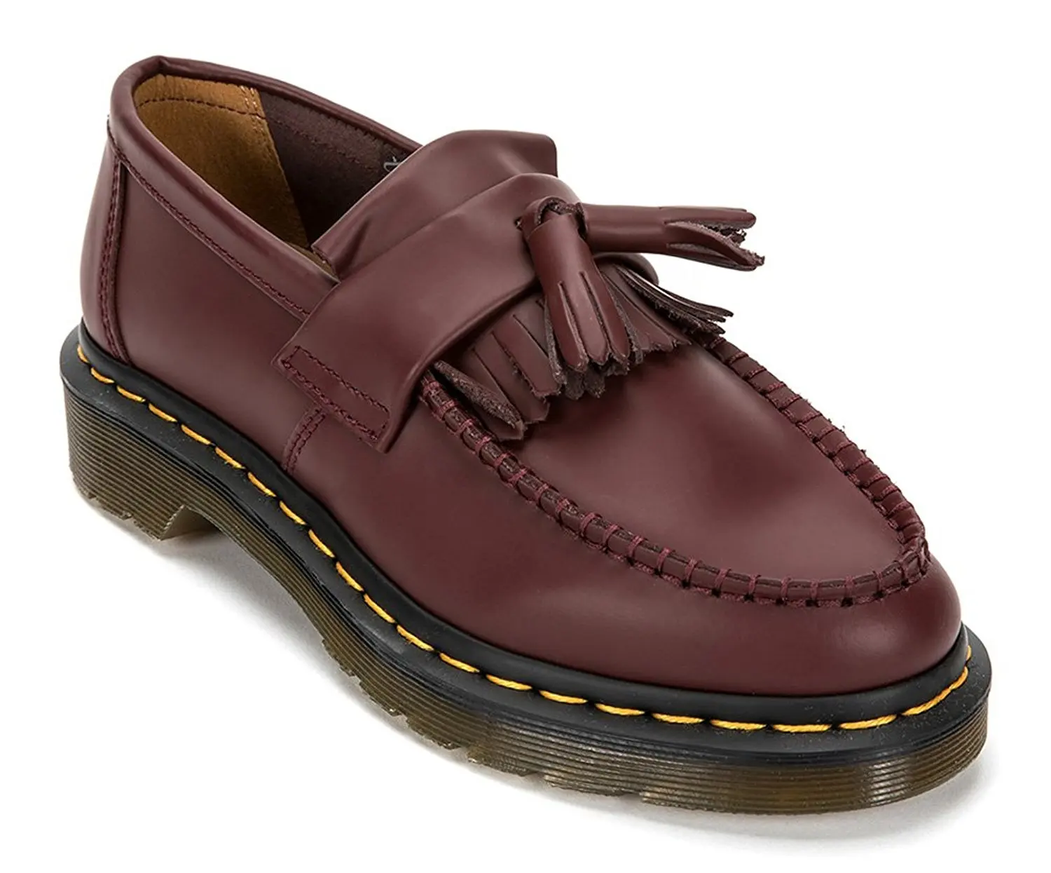 Buy Dr. Martens Mens Adrian Tassel Loafer,Cherry Red Smooth,UK 5 M in ...