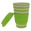 organic natural Bamboo Fiber Coffee To Go Cup with Silicone Lid