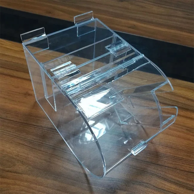 Retail Store Candy Containers Wholesale Custom Clear Acrylic Slatwall