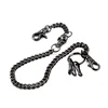 Black PVD Plated Stainless Steel Skull Basic Biker Key Jean Wallet Chain