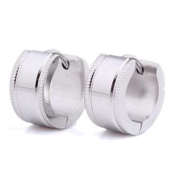 Zhongzhe Jewelry Fashion Simple Stainless Steel Huggie Earrings Mens Zhongzhe Jewelry Fashion Simple Stainless Steel Huggie Earrings Mens Silver Small Hoop Oem