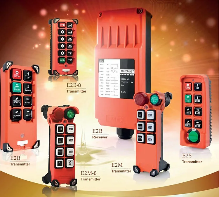 F23a Dc 3v 8 Single Step Buttons Industrial Wireless Remote Control