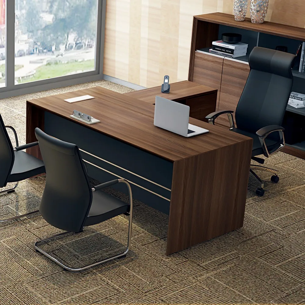 Luxury Executive Office Table Specifications Wooden Boss Office